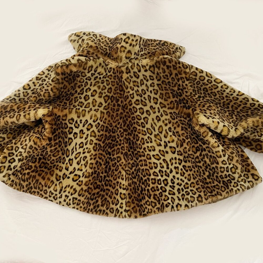 vintage Kit Karson faux leopard swing jacket